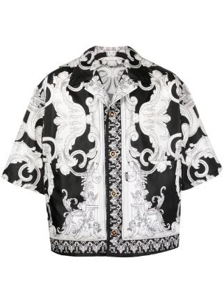 camisa versace manga corta|camisas versace.